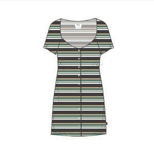 RVCA Multicolor Striped Mini Dress